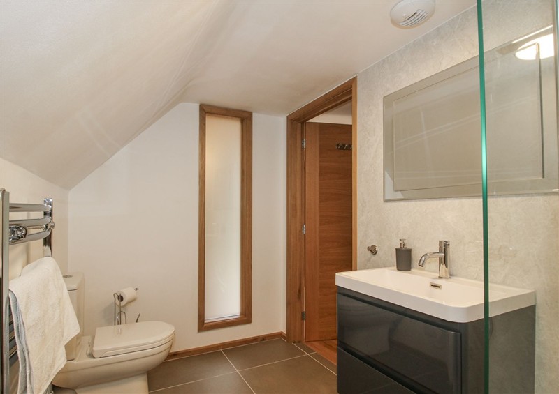 This is the bathroom at The Barn, Acton near Bishops Castle
