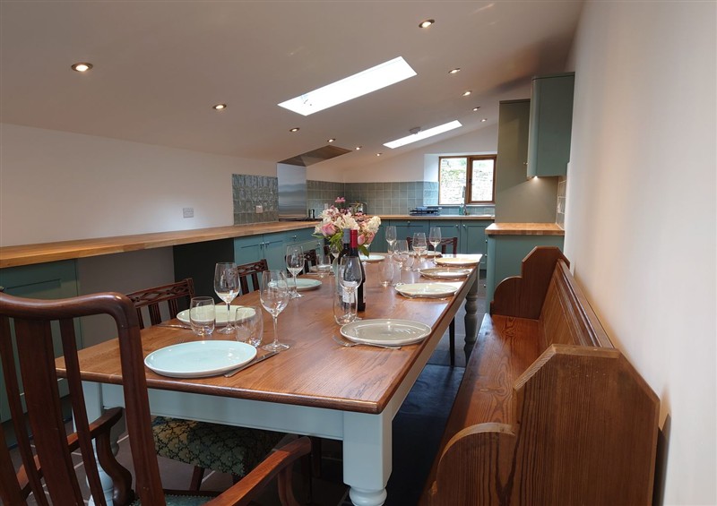 Dining room at The Barn at Amelias Kitchen, Halton Gill near Settle