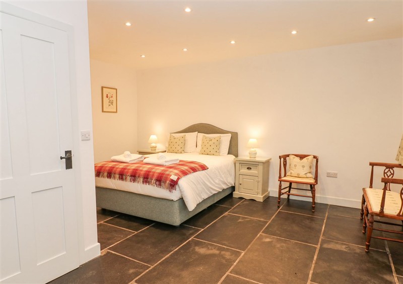 One of the bedrooms at The Barn at Amelias Kitchen, Halton Gill near Settle