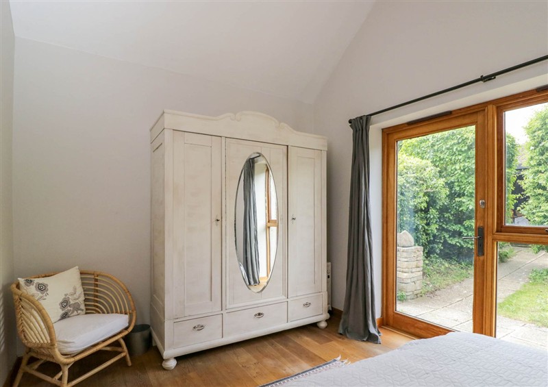 One of the bedrooms at The Barn at Daubeneys, Colerne