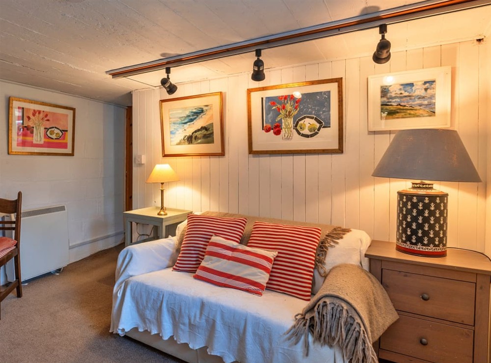 Living area at The Barn at Millstream in Praa Sands, Cornwall