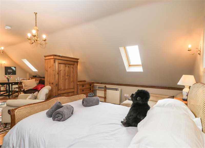 One of the bedrooms at The Barn at Westhall Cottage, Fulbrook near Burford