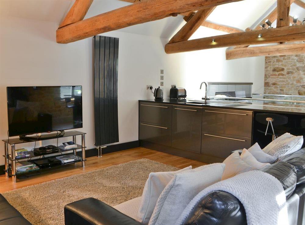 Beautifully presented open plan living/dining/kitchen at The Barn in Brampton, Cumbria