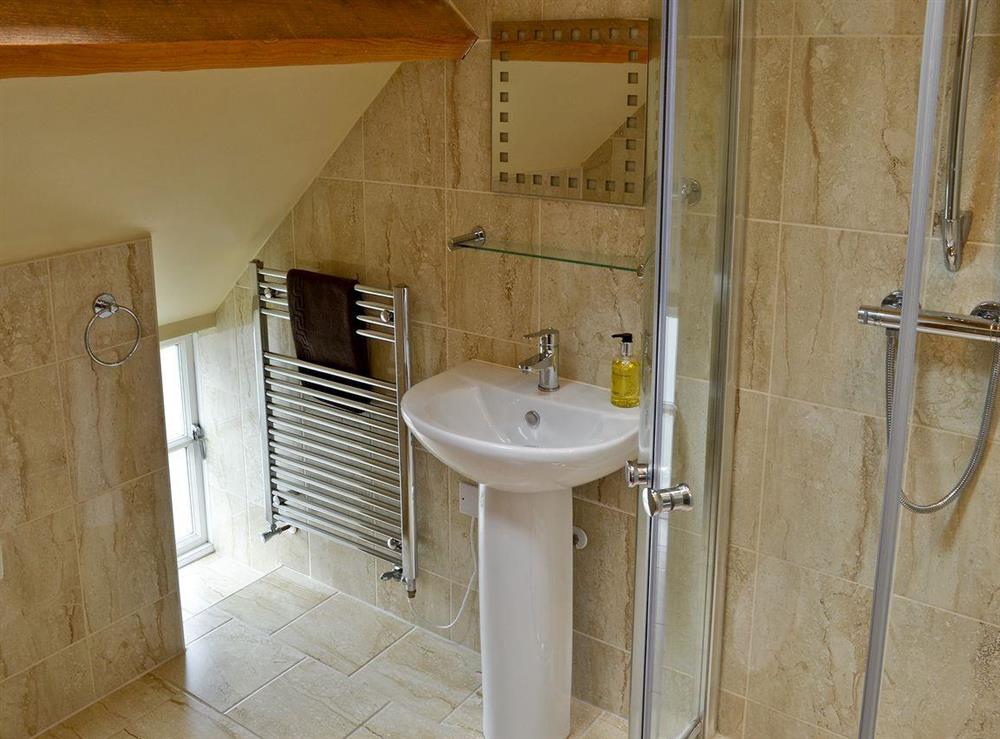 Shower room at The Barn in Buckton, near Flamborough, North Humberside