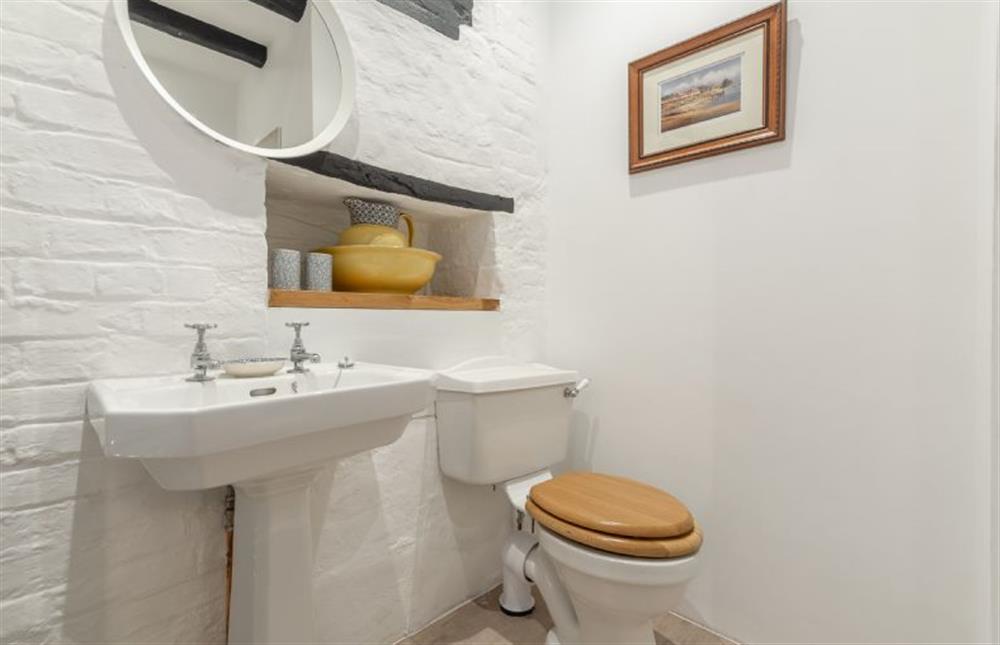 Ground floor: En suite shower room in the master bedroom at The Barn, Burnham Overy Staithe near Kings Lynn