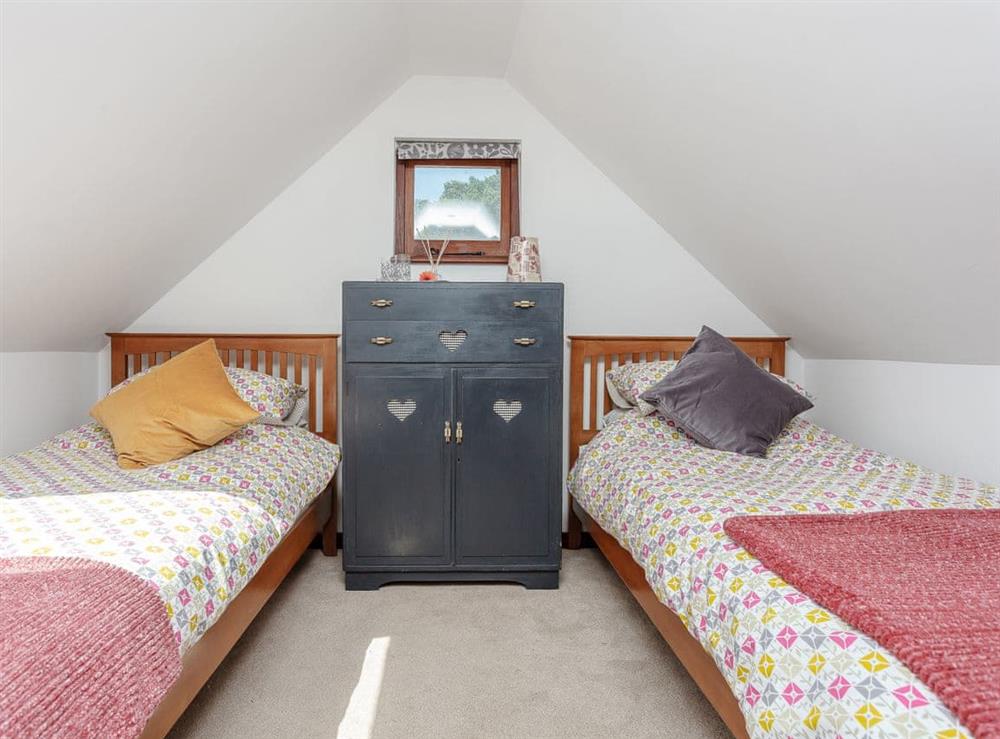 Twin bedroom at The Barn in Bury Gate, near Pulborough, West Sussex