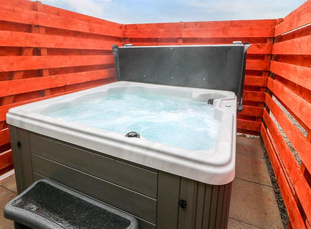 Hot tub at The Barn in Castle Douglas, Kirkcudbrightshire