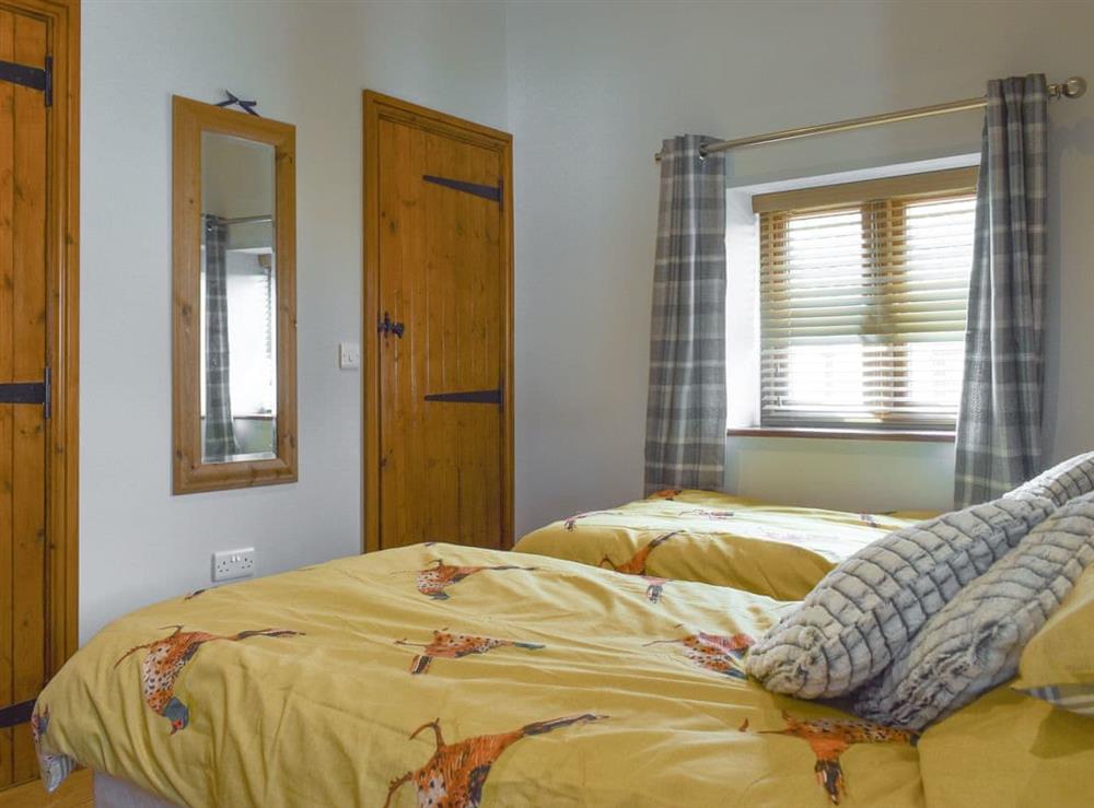 Twin bedroom at The Barn in Catsham, near Glastonbury, Somerset