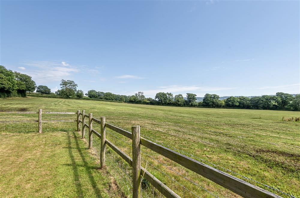 The rolling countryside around this impressive property