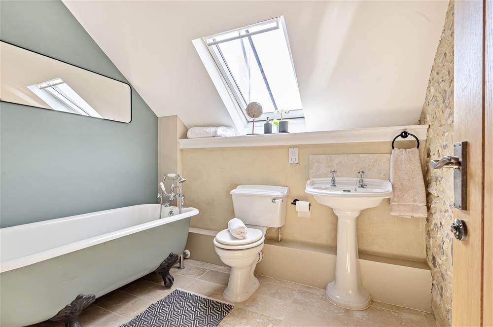 The well-appointed en-suite bathroom at The Barn, Chard, West Dorset