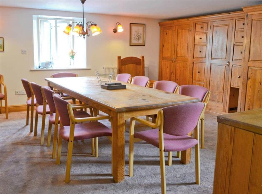 Dining room at The Barn in Corney, near Bootle, Cumbria