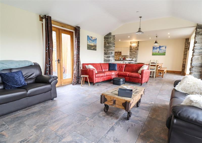 Enjoy the living room at The Barn, Corwen