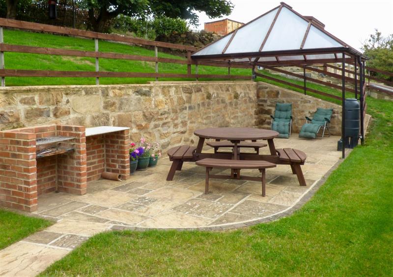 This is the garden at The Barn, Easington near Staithes