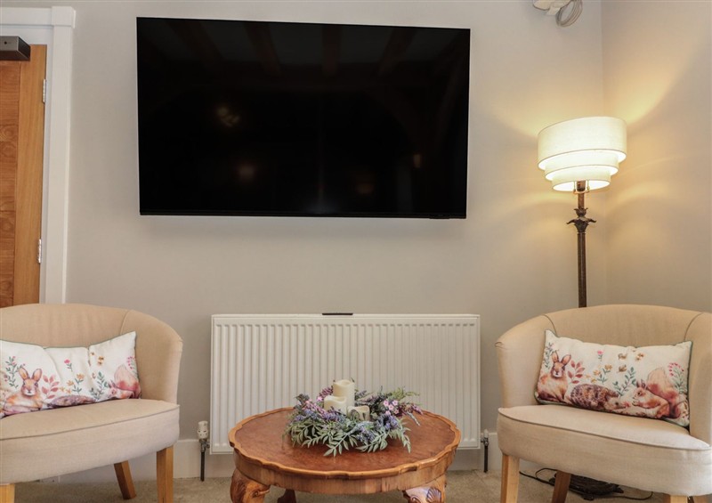 Relax in the living area at The Barn, Helperby near Boroughbridge
