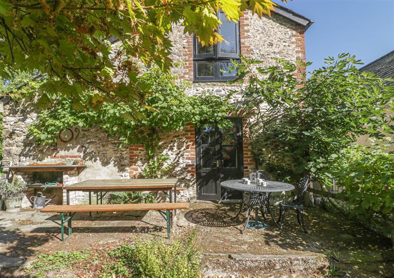 Garden and outdoor seating at The Barn, Honiton, Devon