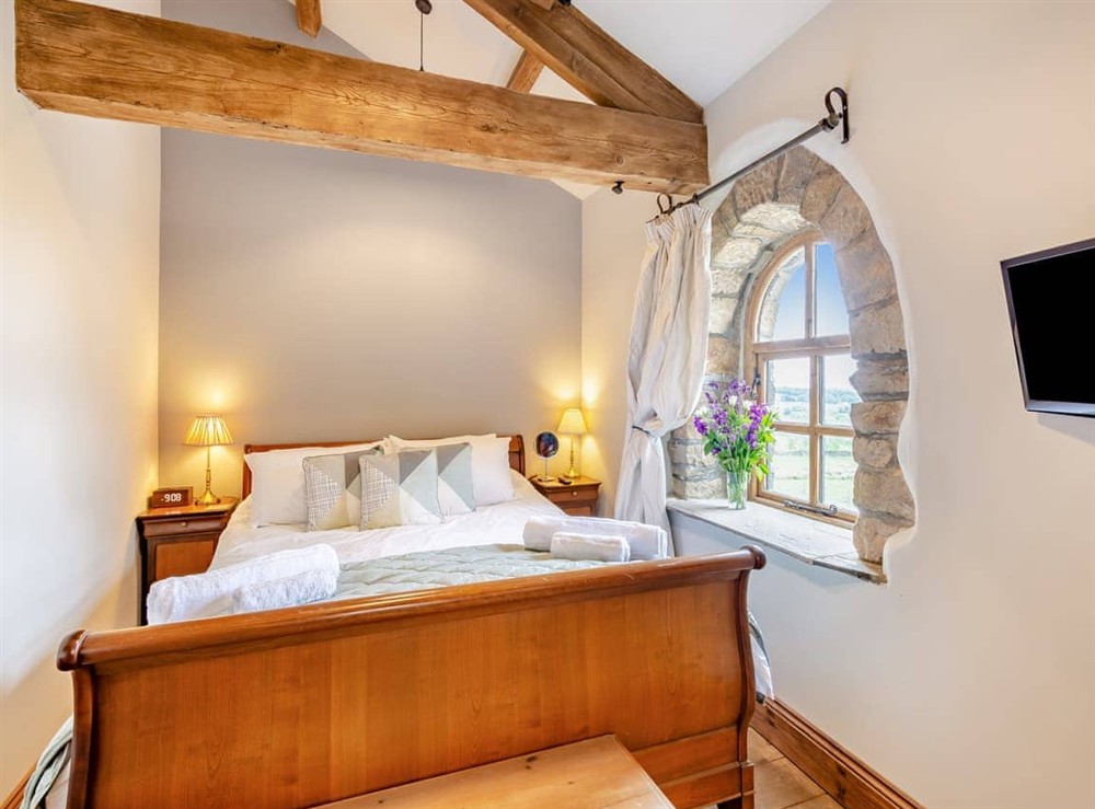 Double bedroom at The Barn in Keighley, West Yorkshire