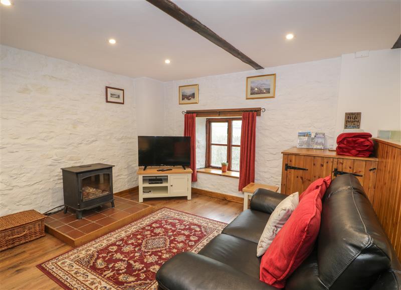 This is the living room at The Barn, Llangynog near Llanrhaeadr-Ym-Mochnant
