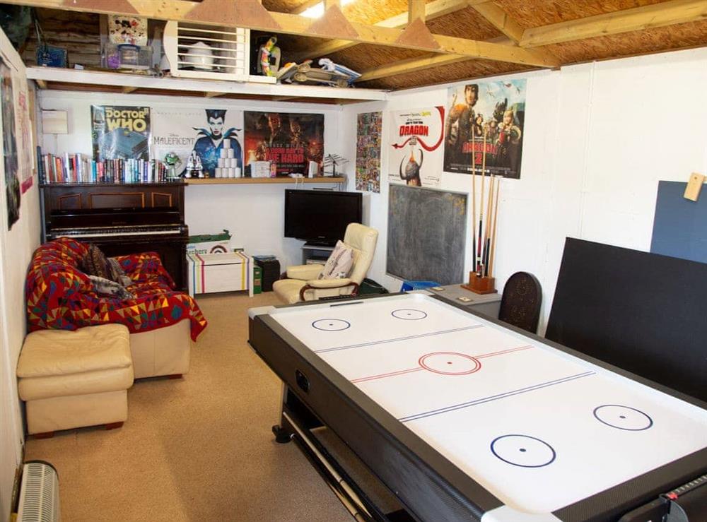 Games room at The Barn in Long Sutton, Langport, Somerset., Great Britain