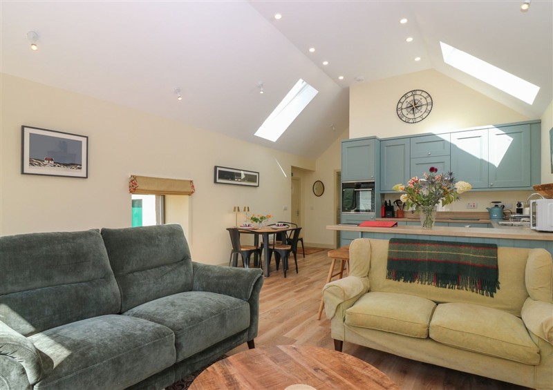 Relax in the living area at The Barn, Lower Lodge, Cupar