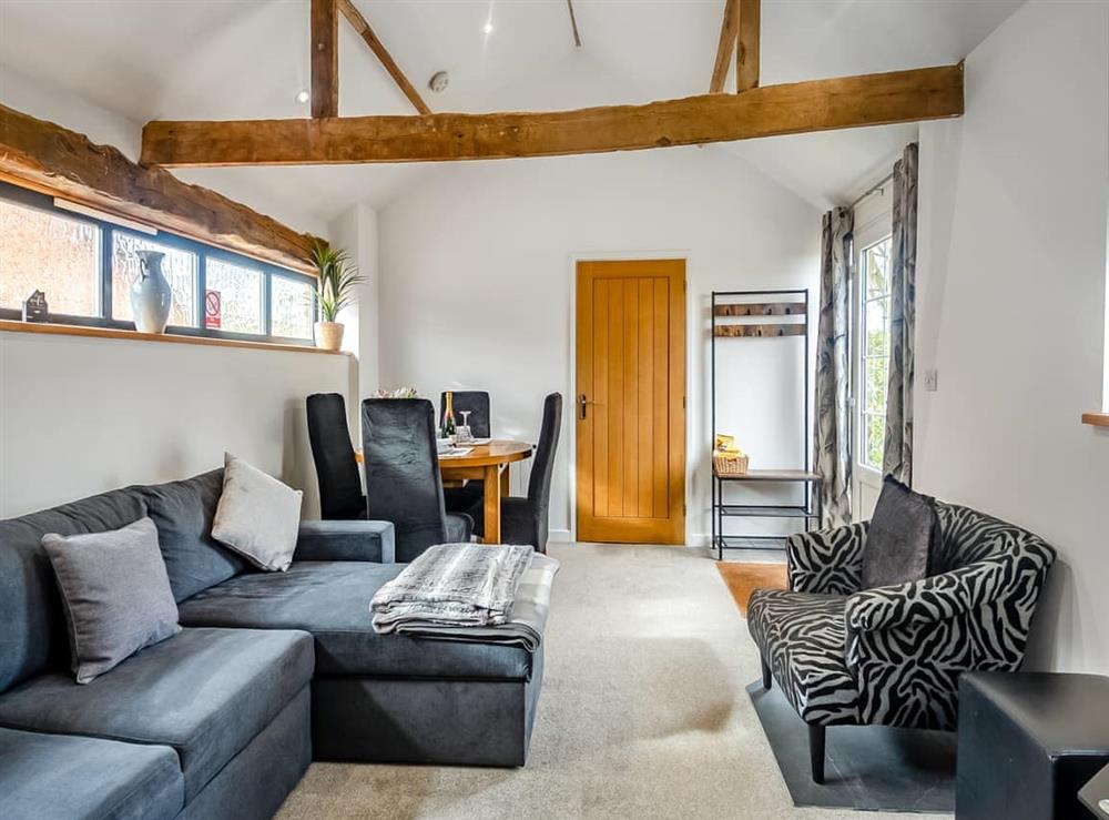 Open plan living space at The Barn in Martham, Norfolk