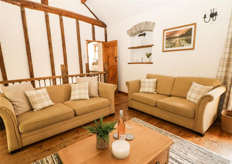 Relax in the living area at The Barn, Millers Dale near Tideswell