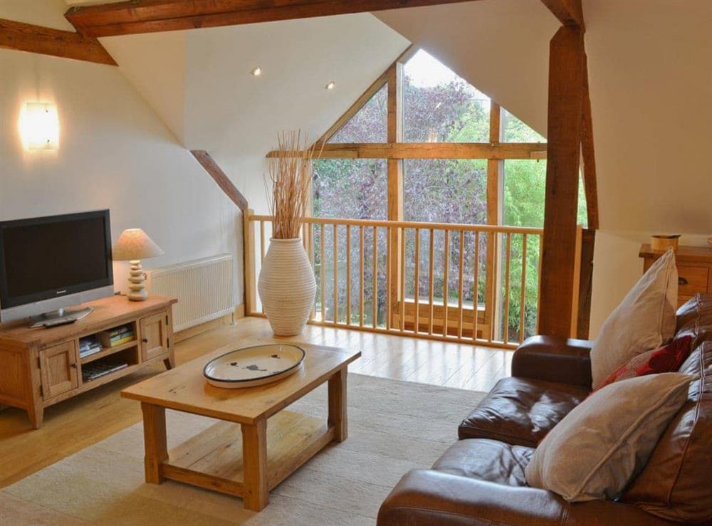Open plan living/dining room/kitchen at The Barn in Monkwood, near Alresford, Hampshire
