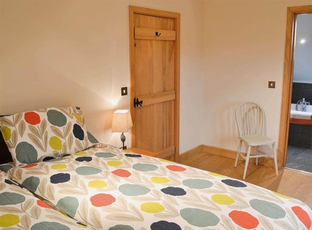 Twin bedroom at The Barn in Monkwood, near Alresford, Hampshire