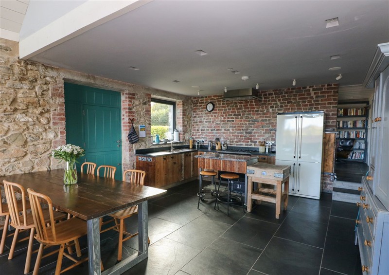 The kitchen at The Barn, Newport