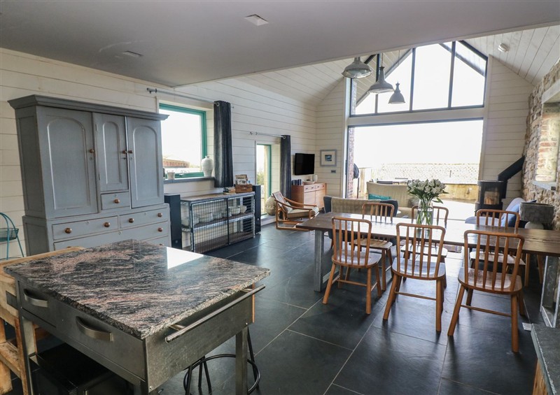 This is the kitchen at The Barn, Newport