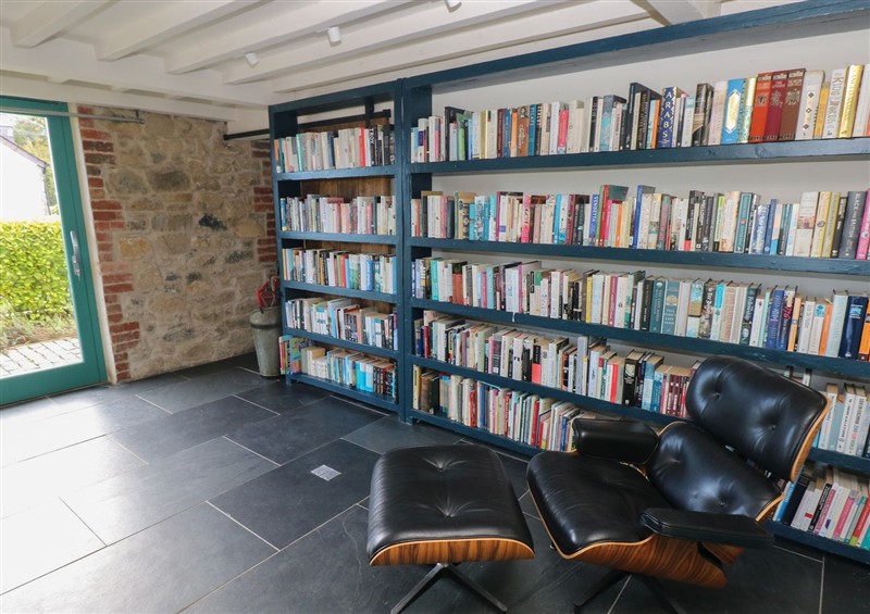 This is the living room at The Barn, Newport