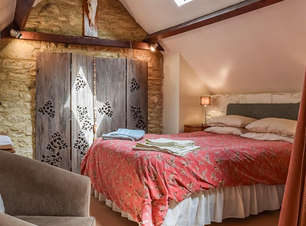 Double bedroom at The Barn in Ramsden, near Chipping Norton, Oxfordshire