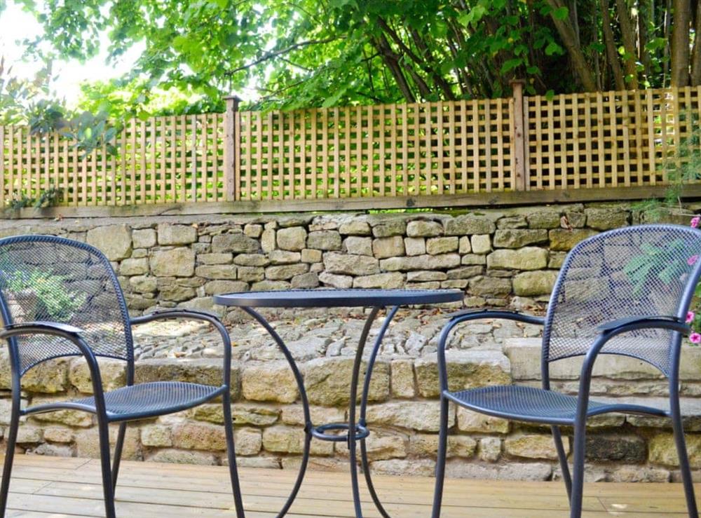 Patio at The Barn Reborn in Winchcombe, Gloucestershire