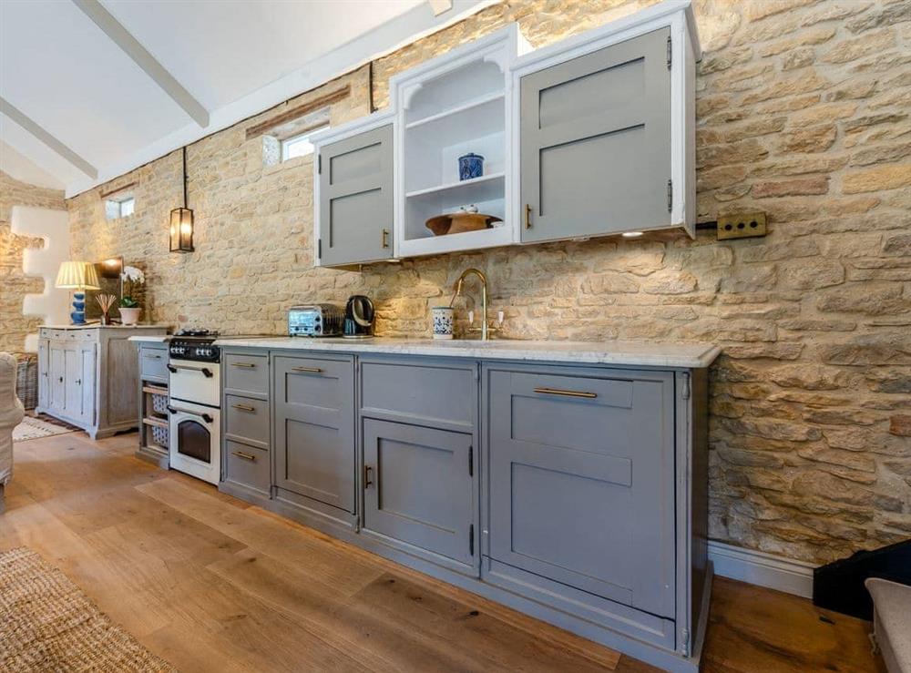 Kitchen area at The Barn in Shipton Under Wychwood, Oxfordshire