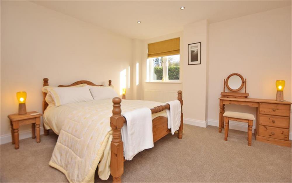 Bedroom 2 with double bed at The Barn Studio in Fordingbridge