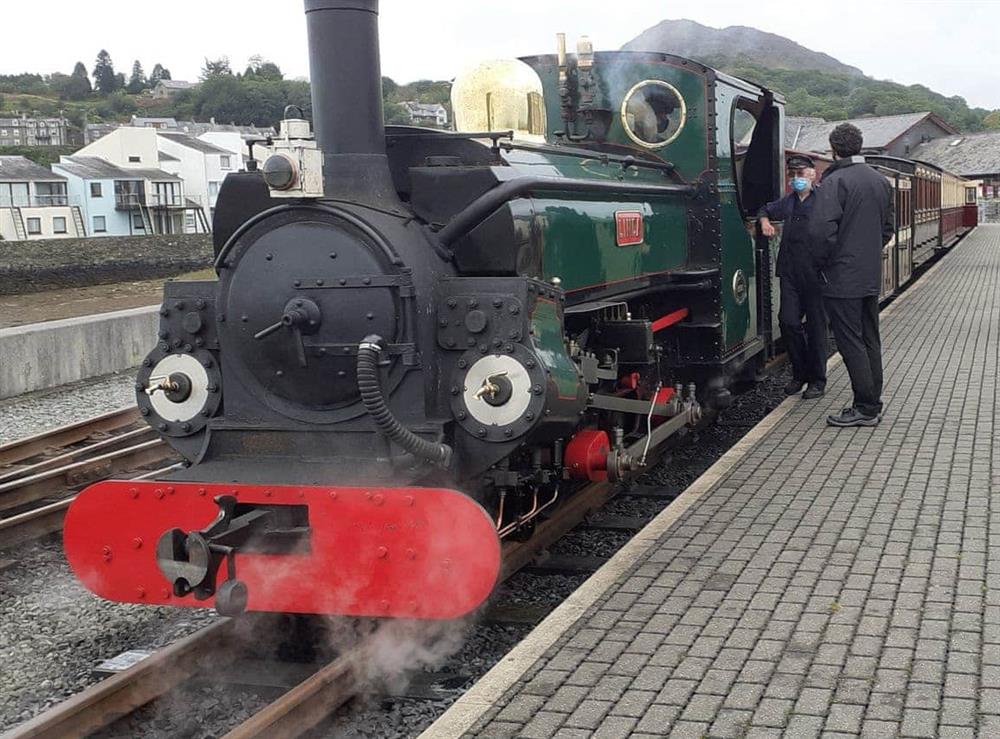 Ffestiniog Railway in Porthmadog at The Barn in Talsarnau, near Harlech, Gwynedd