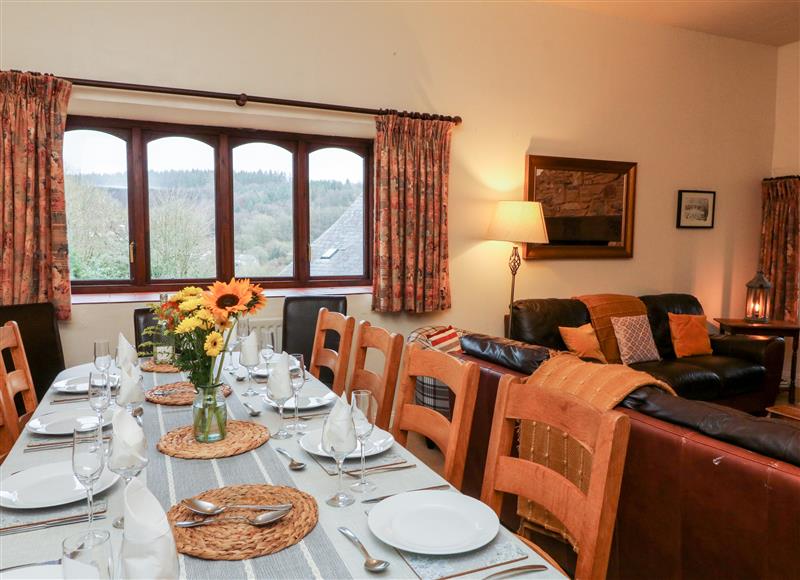 The dining room at The Barn, Upton near Brompton Regis