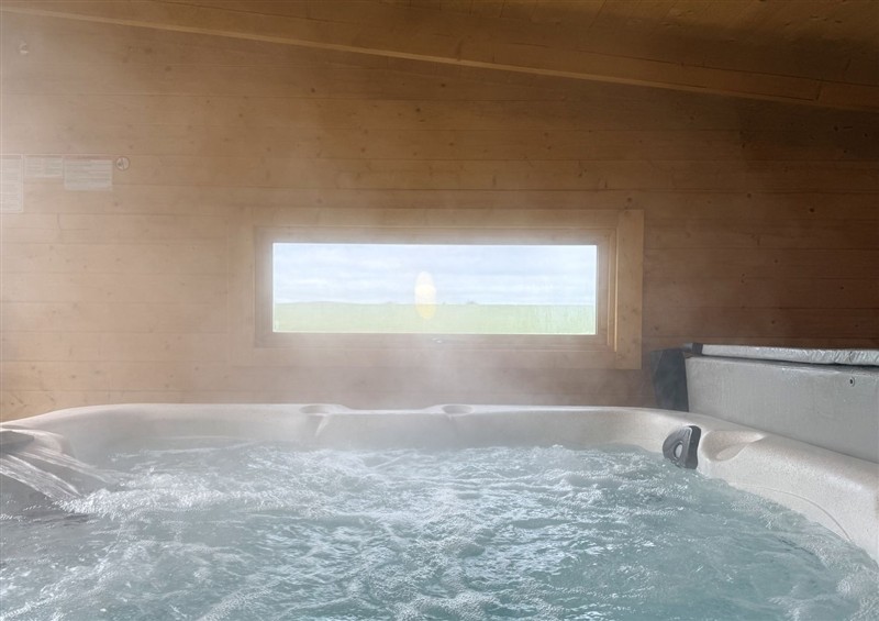 Spend some time in the hot tub at The Barn, Wigglesworth near Settle