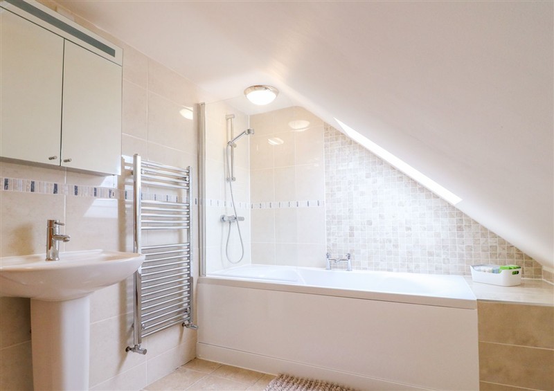 This is the bathroom at The Barn, Wirksworth
