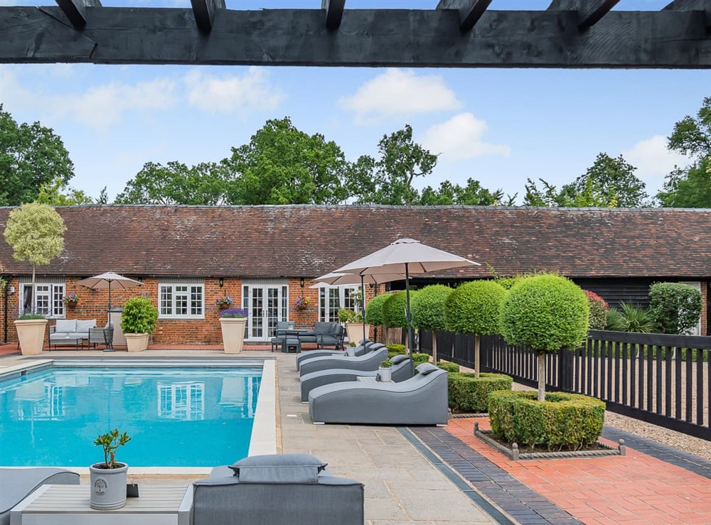 Swimming pool at The Barn in Woking, near Guildford, Surrey