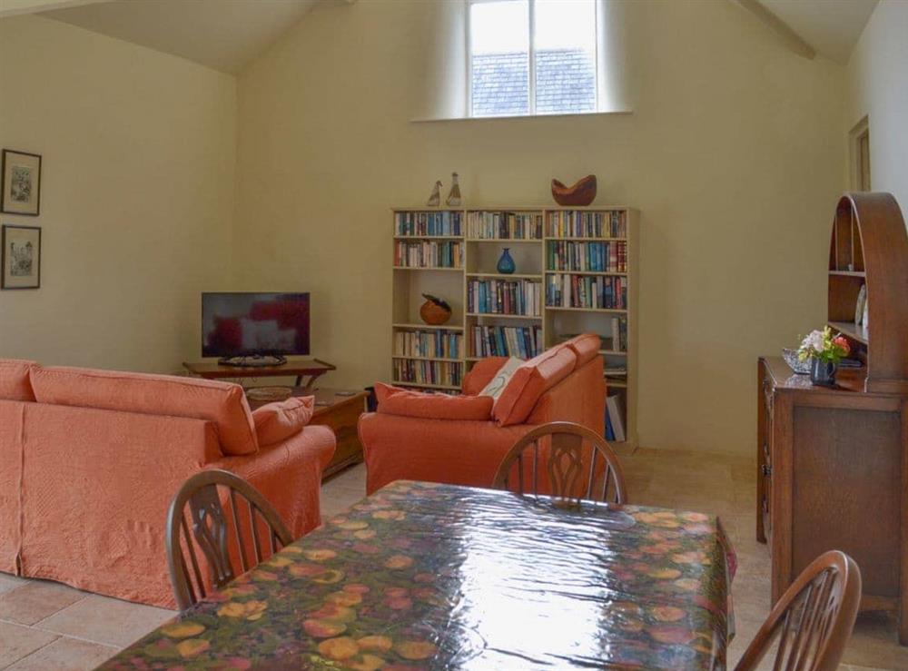 Open plan living/dining room/kitchen at The Hayloft, 