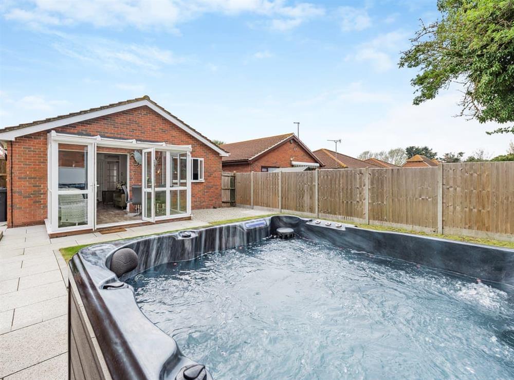 Hot tub at The Beach Bungalow in Herne Bay, Kent