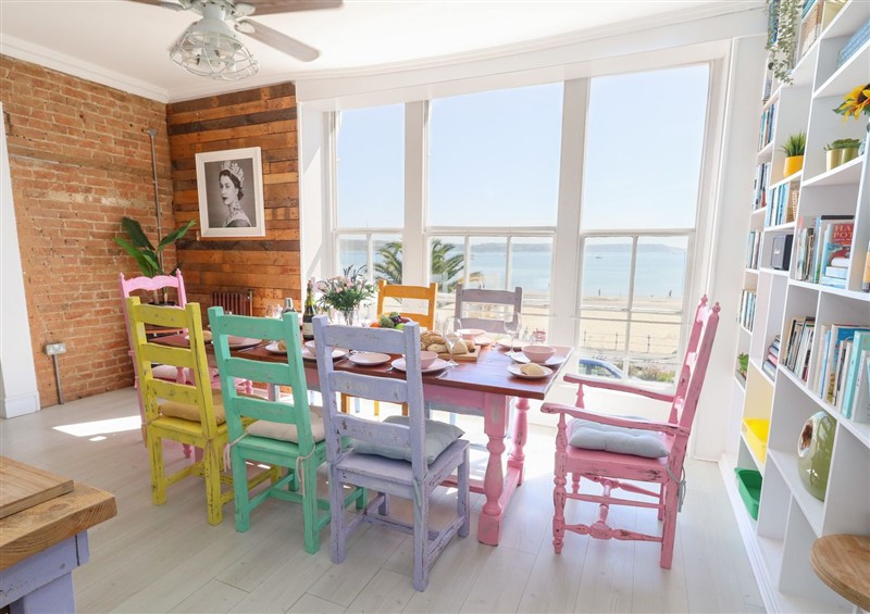 The dining room at The Beach Condo, Weymouth