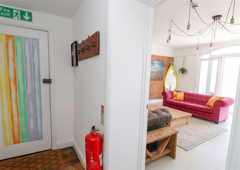 The living room at The Beach Condo, Weymouth