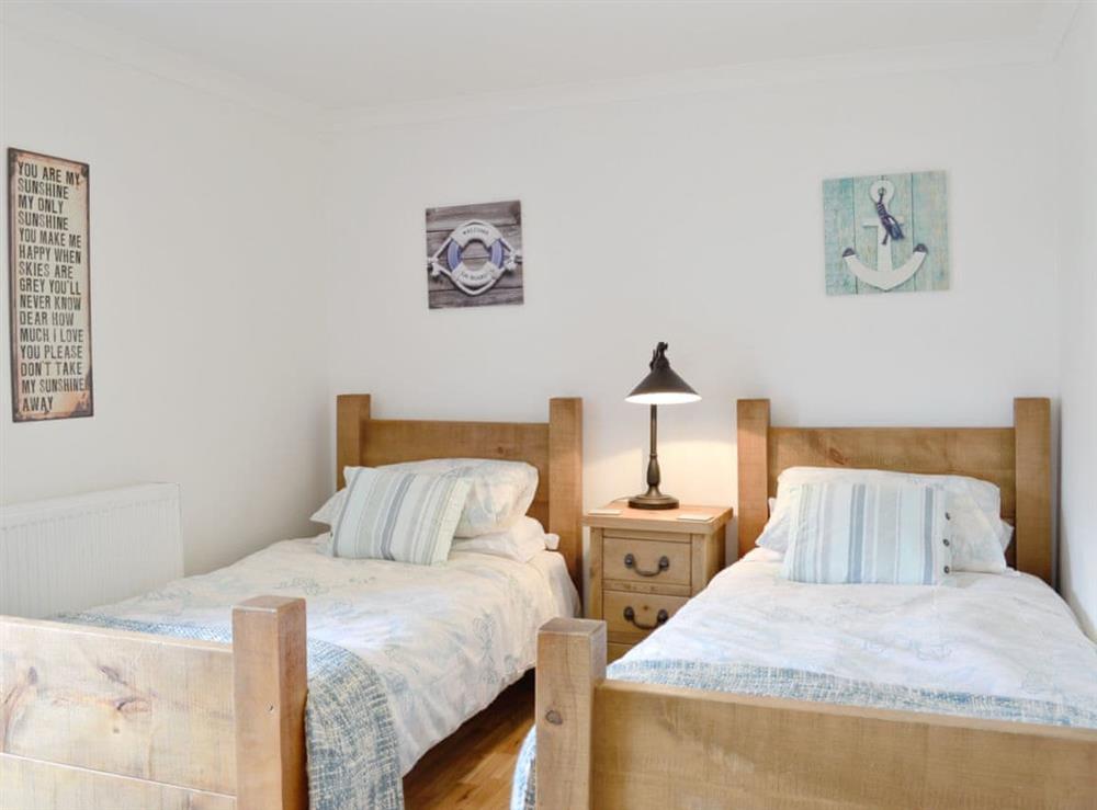 Twin bedroom at The Beach House in Ayr, Ayrshire