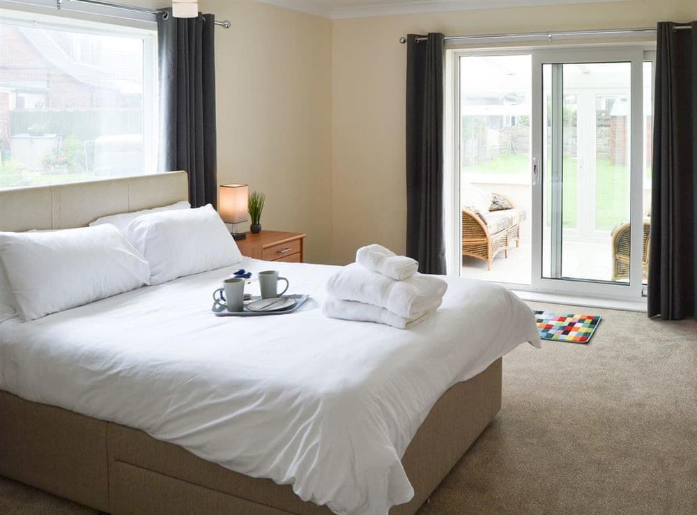 Double bedroom at The Beach House in Bacton, near Norwich, Norfolk
