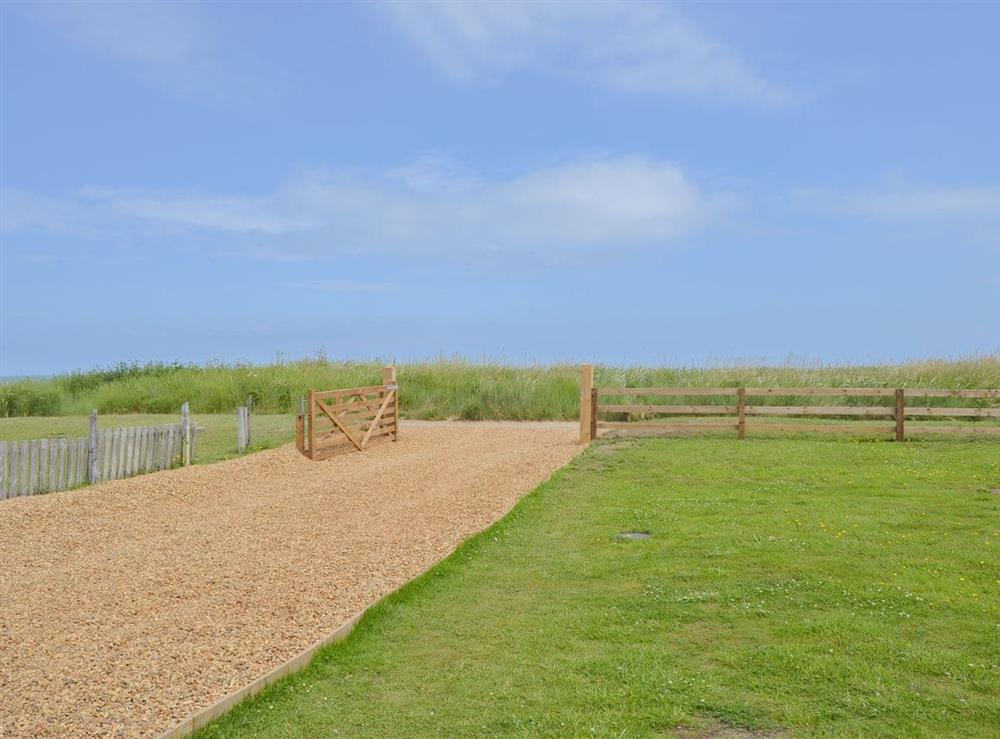 Driveway at The Beach House in Bacton, near Norwich, Norfolk