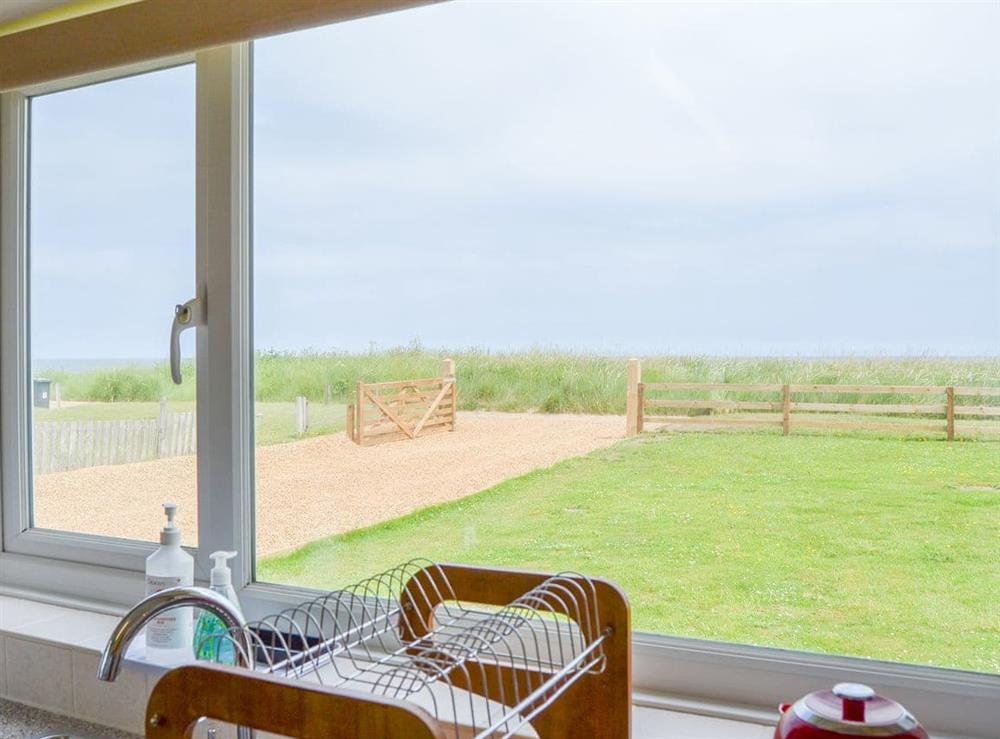 View at The Beach House in Bacton, near Norwich, Norfolk