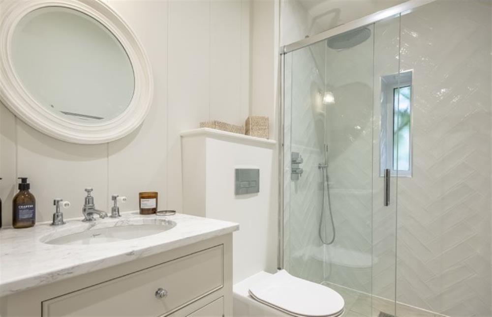 Ground floor WC and shower at The Beach House, Brancaster near Kings Lynn