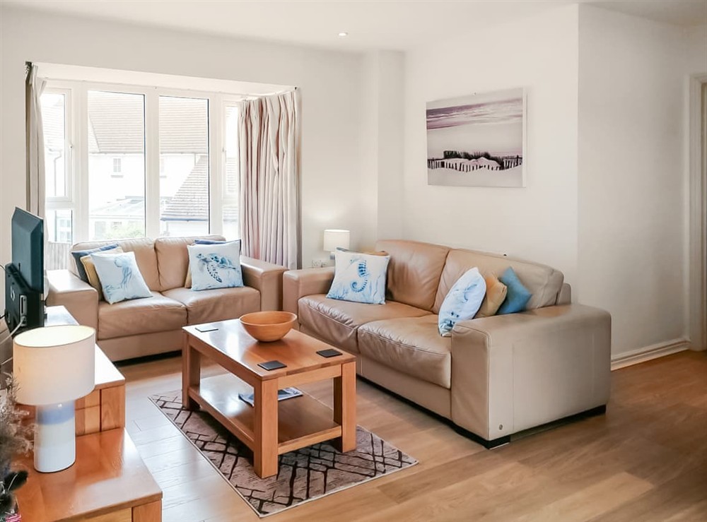Living room/dining room at The Beach House in Camber, Rye, East Sussex