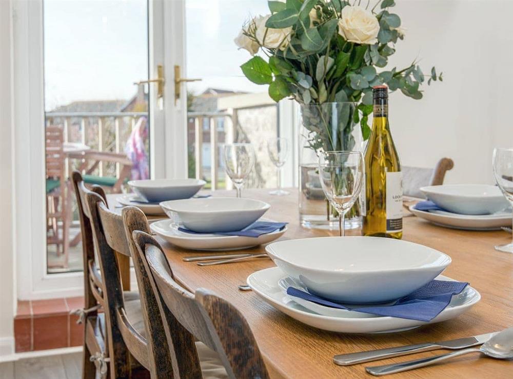 Charming dining area at The Beach House in Chathill, Northumberland